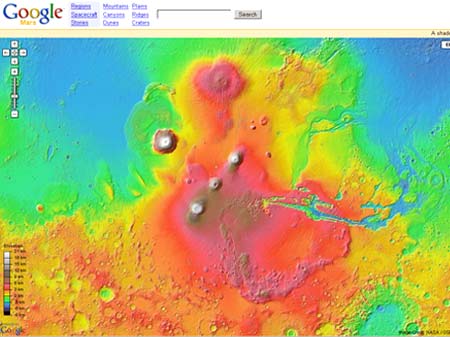 curiosidades: google mars