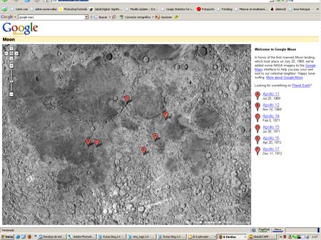 curiosidades digitales: google moon
