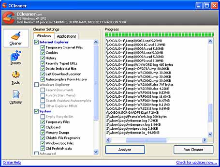 ccleaner :: mejora el rendimiento del equipo