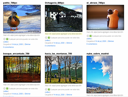 Noticias; fotografía digitall:Mis fotos en Flickr