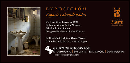 Exposiciones: Espacios abandonados (colectivo 4decuatro)